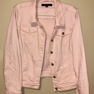Blush Pink Tommy Hilfiger Jean Jacket